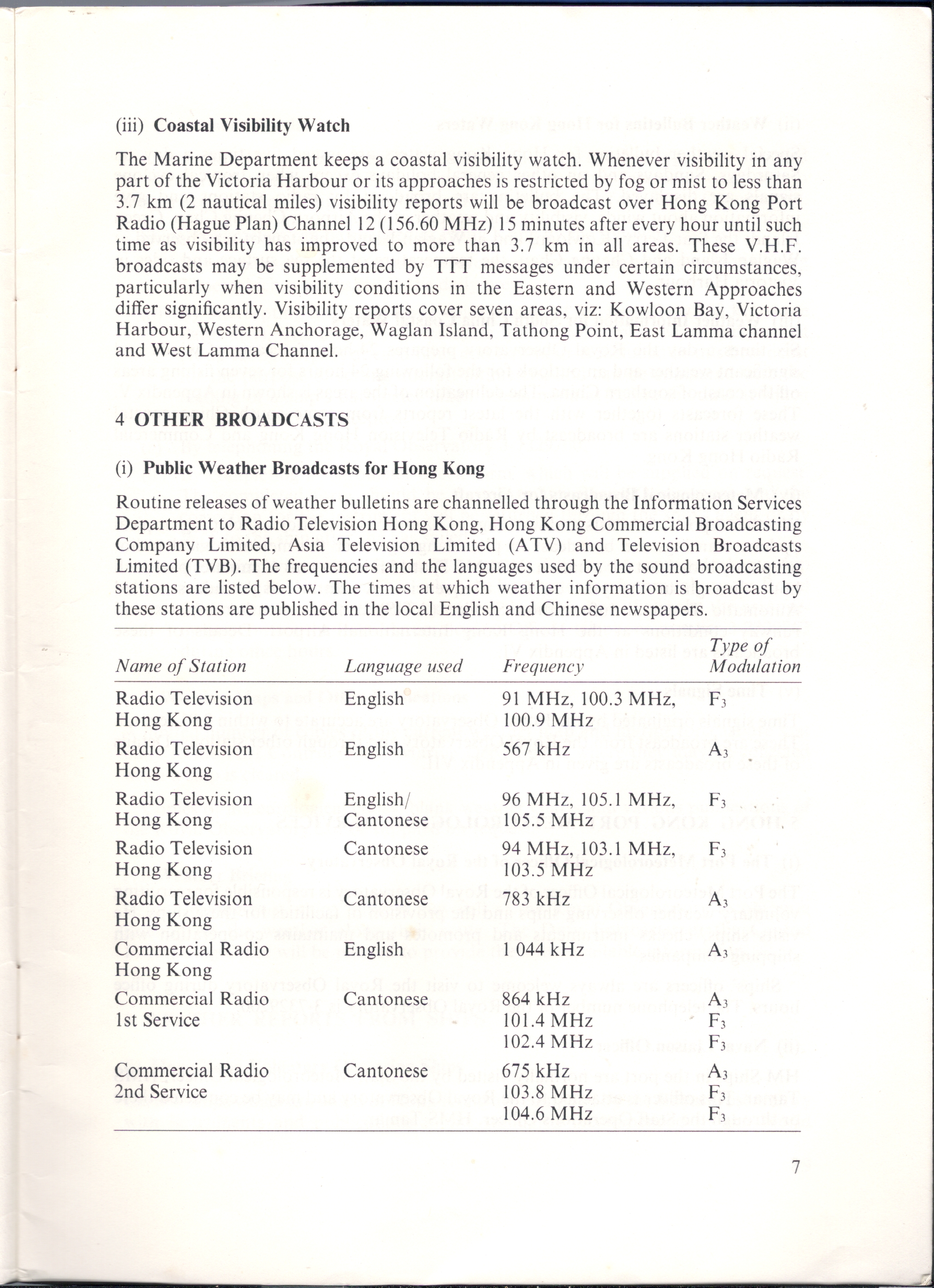 HONG KONG  WEATHER SERVICES FOR SHIPPING 1984 - 07.JPG